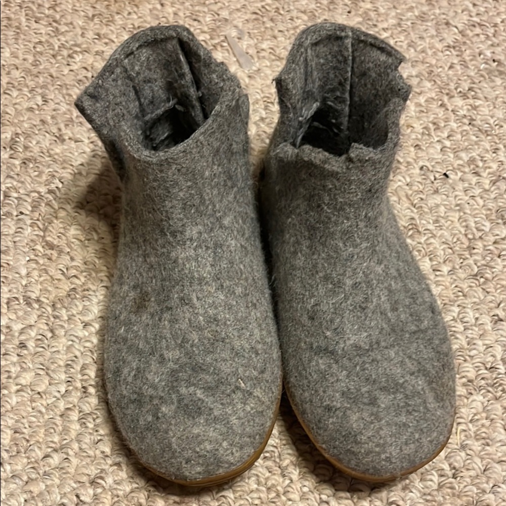 Gray Wool Ankle Boots Glerups size 42